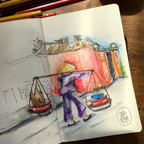 hoi an as seen through the sketches of an australian tourist hinh 4