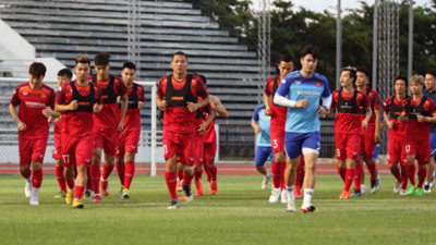 Vietnamese team train in Buriram ahead of King’s Cup 2019 opener