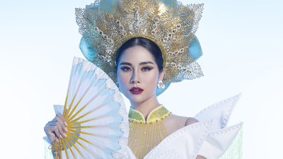 Vietnam's Hoang Hanh reveals national costume of 5,000 crystals for Miss Earth show