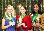 Vietnamese candidate Hoang Hanh receives gold medal in Miss Earth’s Resort Wear segment