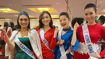 Vietnam's Tuong San participates in busy opening days at Miss International 2019