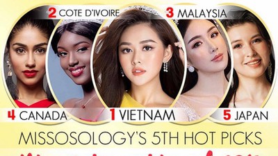 Miss International Vietnam ranked highly by 17 global beauty rankings