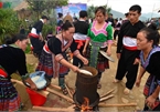 H’Mong round sticky rice cakes in northwest Vietnam