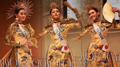 Vietnamese beauties enjoying national costume wins at global pageants