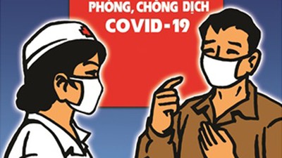 Public posters about fight against COVID-19 unveiled