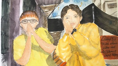 Unique Hanoi through COVID-19 sketch paintings