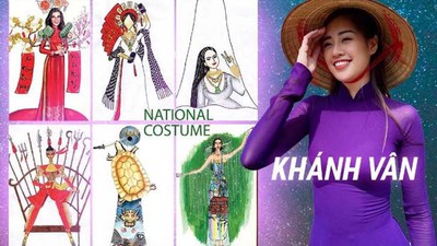 Costume designs for Khanh Van at Miss Universe 2020 feature local culture