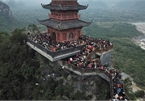 Thousands descend on Tam Chuc pagoda during the start of Lunar New Year