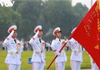 Flag-salute ceremony in celebration of National Day