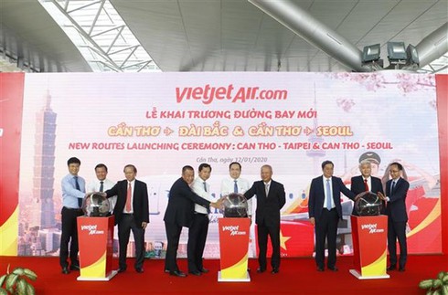 vietjet air launches new routes linking can tho with taiwan, rok hinh 0