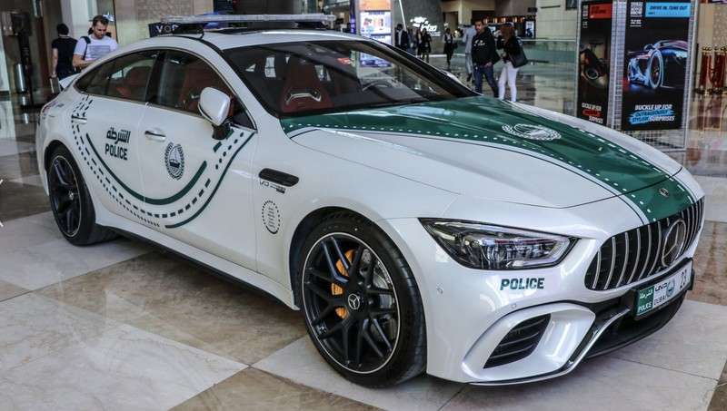 Cảnh sát Dubai khoe xe ở triển lãm Dubai Motor Show - ảnh 2