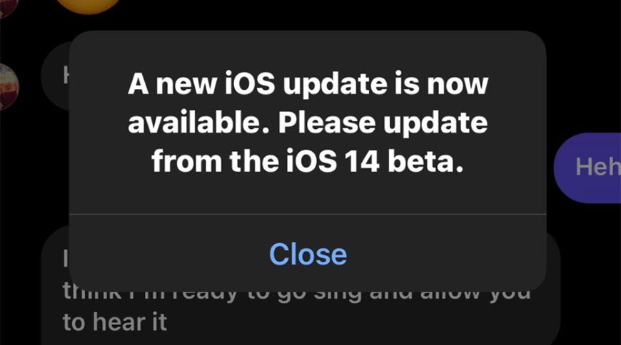 Người dùng khó chịu vì iOS 14 beta tiếp tục xuất hiện lỗi thông báo cập nhật giả ảnh 1