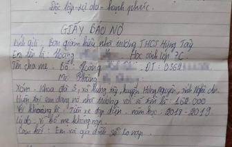 Tờ giấy báo nợ đang gây bão trên mạng