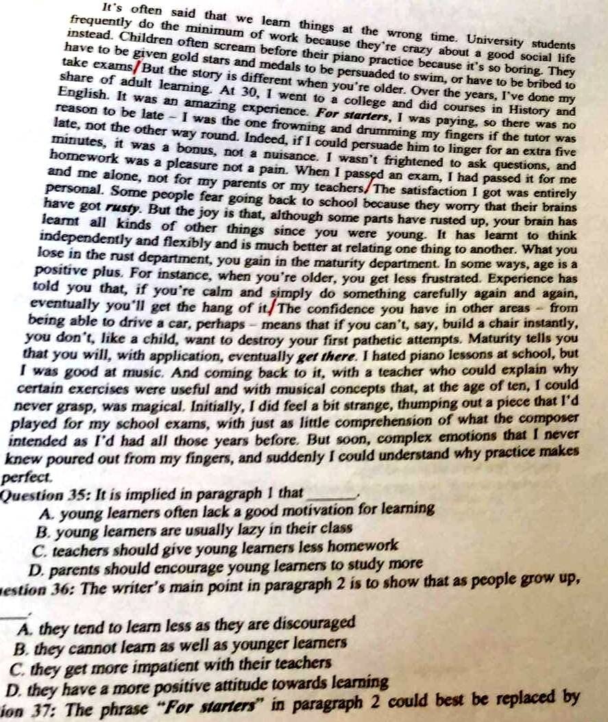 Nôi dung ôn tập Section 3