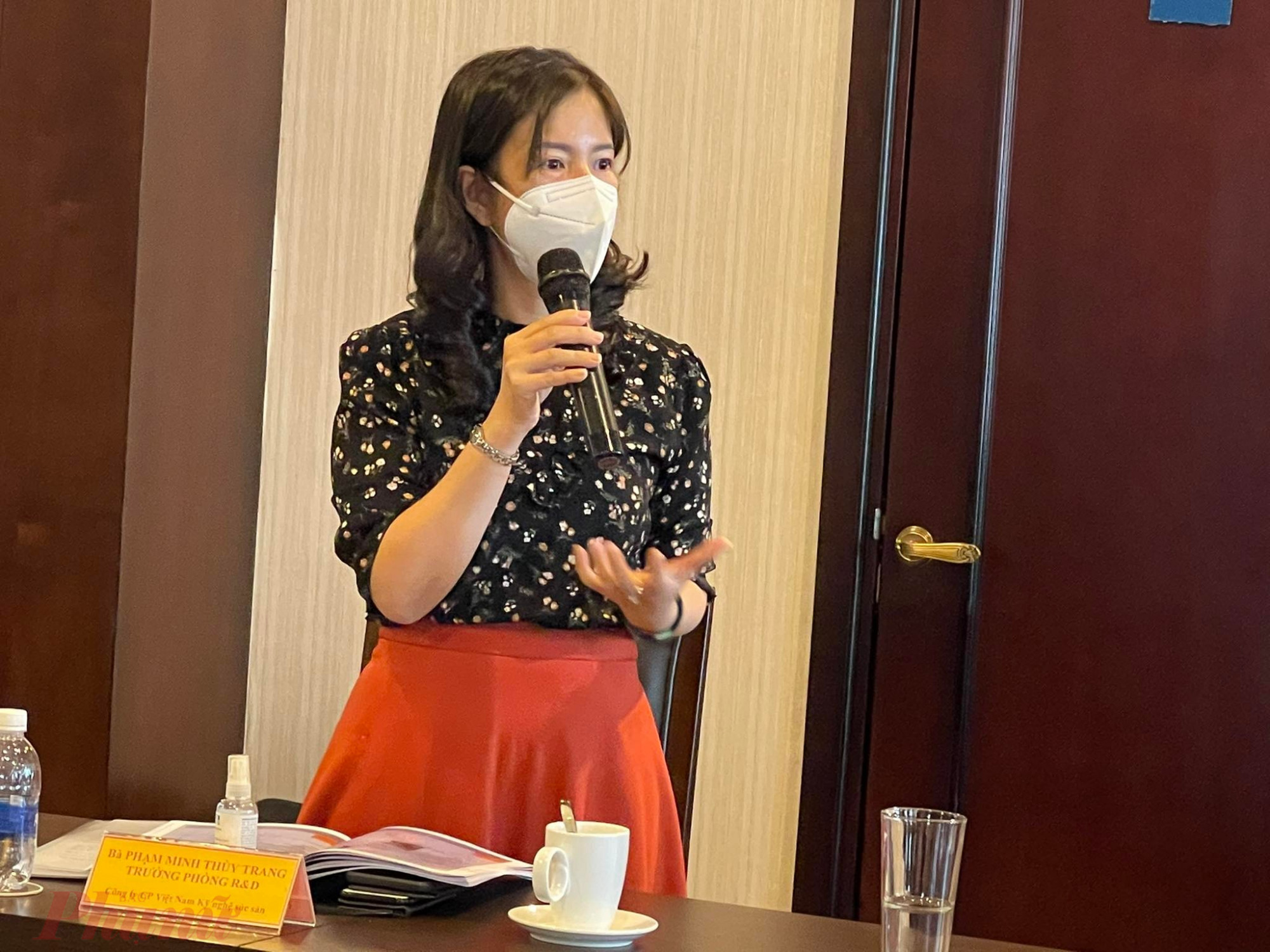 Đại diện VISSAN nêu khó khăn, kiến nghị tại Hội thảo.