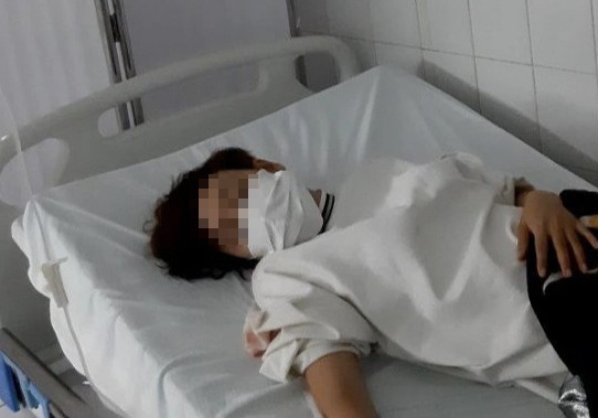 Bà Võ Thị Như Hoa được cấp cứu tại bệnh viện