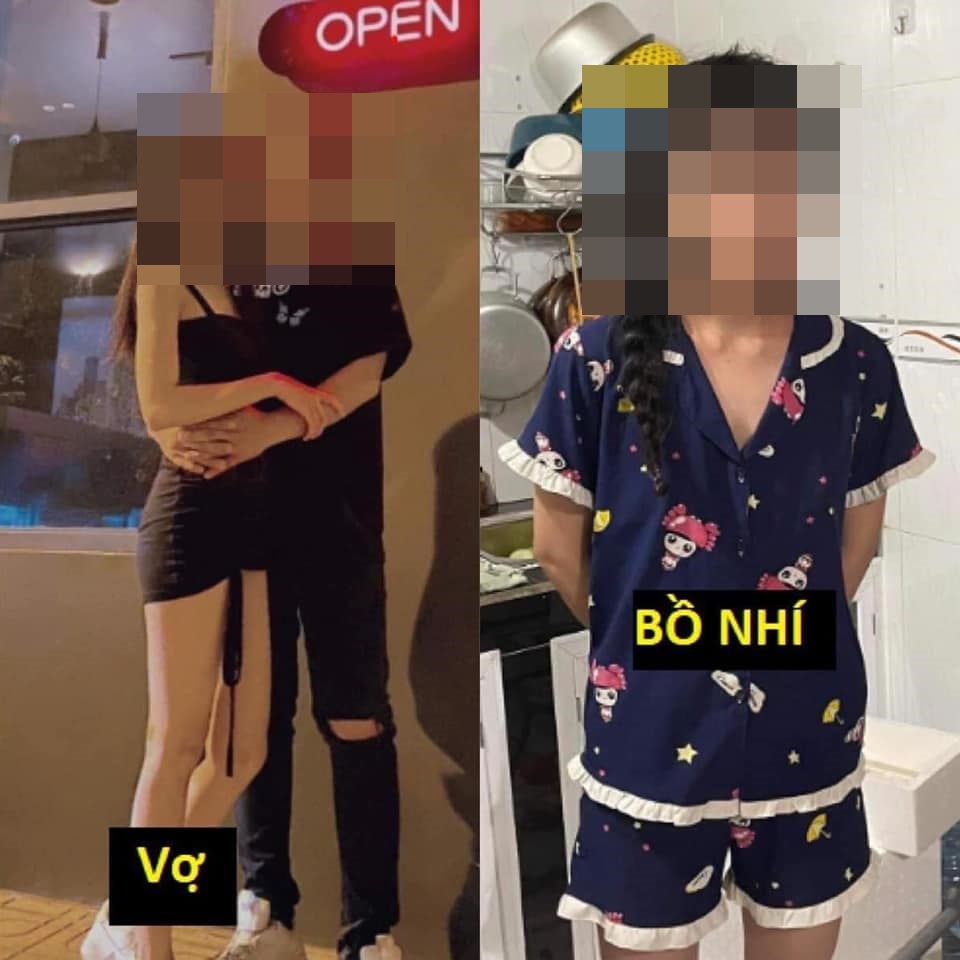 Hình ảnh so sánh được cho là giữa vợ và bồ khiến nhiều người tự hỏi: Vì sao lại ngoại tình?.