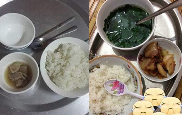 Hình chụp lại 2 bữa ăn khác cũng nhận về nhiều bình luận không kém