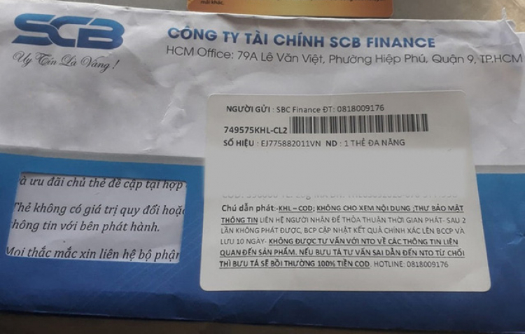 Mở thẻ tín dụng hạn mức cao, miễn lãi suất rồi nhận thẻ... giả!