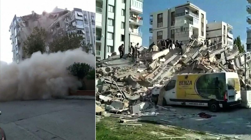 Động đất Thổ Nhĩ Kỳ-Hy Lạp, 20 tòa nhà sập, 800 thương vong - ảnh 2
