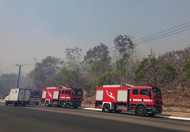 Bà Rịa - Vũng Tàu: Chữa cháy trên núi Minh Đạm, phát hiện thi thể trương phình - ảnh 1
