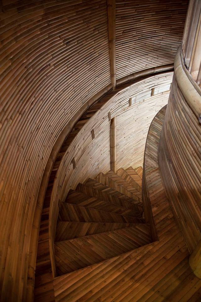 Ngỡ ngàng 'biệt thự tre' 6 tầng tuyệt đẹp giữa rừng - ảnh 4