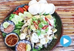 Vietnamese food: Chicken salad with mangosteen