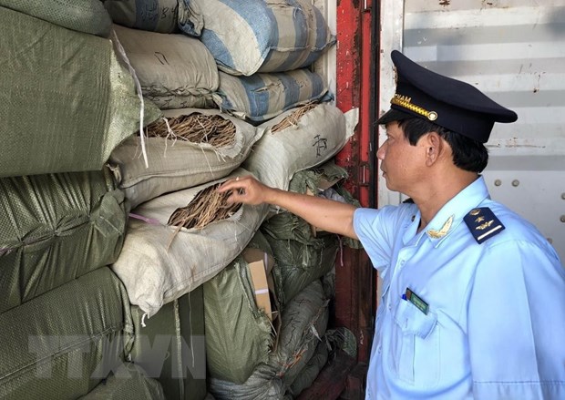 Containers of allegedly smuggled pharmaceutical material found at Da Nang's Tien Sa port