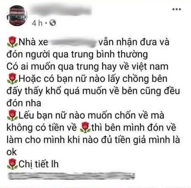 Giật mình với những quảng cáo đưa người qua biên giới Việt - Trung trốn cách ly trên mạng xã hội - ảnh 6