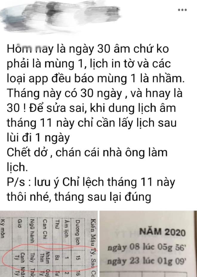 Tranh cãi 'hôm nay là 30/10 hay 1/11 Âm lịch': Chuyên gia lý giải - 1