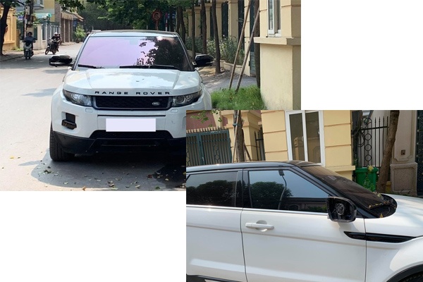 Loat xe sang tien ty Range Rover bi vat guong, trom logo o Viet Nam hinh anh 1