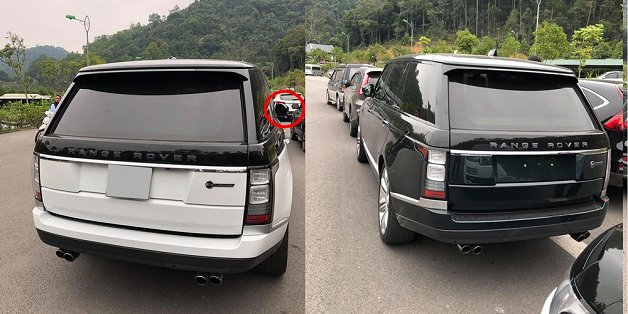 Loạt xe sang Range Rover bị vặt gương, trộm logo ở Việt Nam