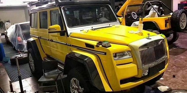 Mercedes-Benz G500 độ đầu thành Rolls-Royce Ghost