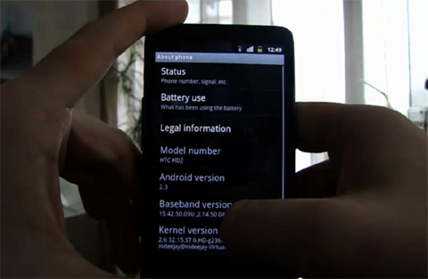 HTC HD2 và Nexus One có Android 2.3 Gingerbread