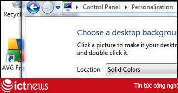 Đổi màu chữ các biểu tượng trên desktop