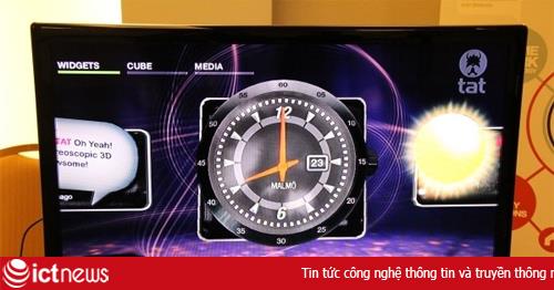 Giao diện đồ họa ấn tượng cho TV 3D