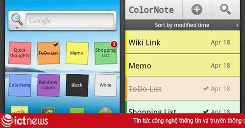 4 ứng dụng ghi chú tốt nhất cho Android