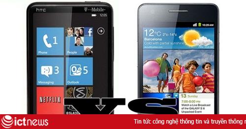 So sánh HTC HD7 và Samsung Galaxy SII