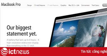 Macbook Pro - pin chạy liên tục 8 giờ