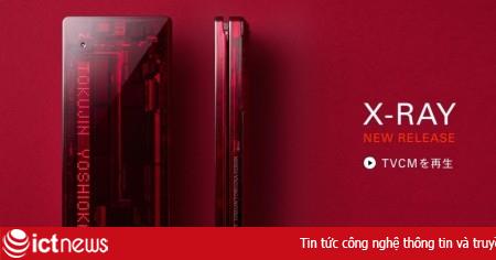 Điện thoại lộng lẫy, vỏ trong suốt ở Nhật Bản