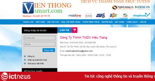 Vienthongsmart.com bị khách hàng 