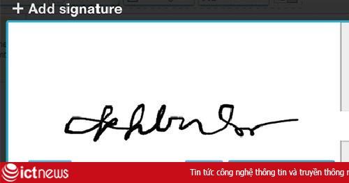 Cách ký tên vào tài liệu đính kèm Gmail