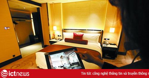 iPad điều khiển phòng khách sạn hạng sang
