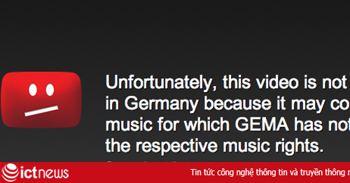 Đức yêu cầu YouTube thêm bộ lọc bản quyền