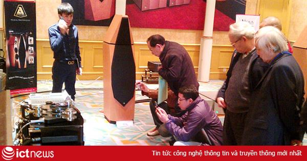 Hoàng Hải mang bộ dàn âm thanh 21 tỷ đồng đến triển lãm Thiết bị nghe nhìn