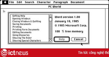 Microsoft Word, sinh nhật 25 năm tuổi