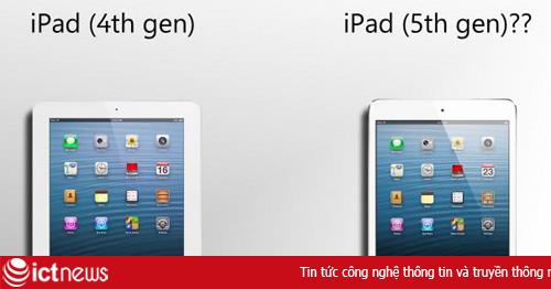 WSJ: iPad 5 dùng công nghệ màn hình giống iPad mini