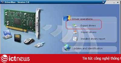 Sao lưu và phục hồi Driver với DriverMax