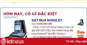 Nokia E7 có giá “chát” ở Việt Nam