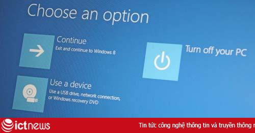 Cách tạo tập tin khôi phục hệ thống trong Windows 8